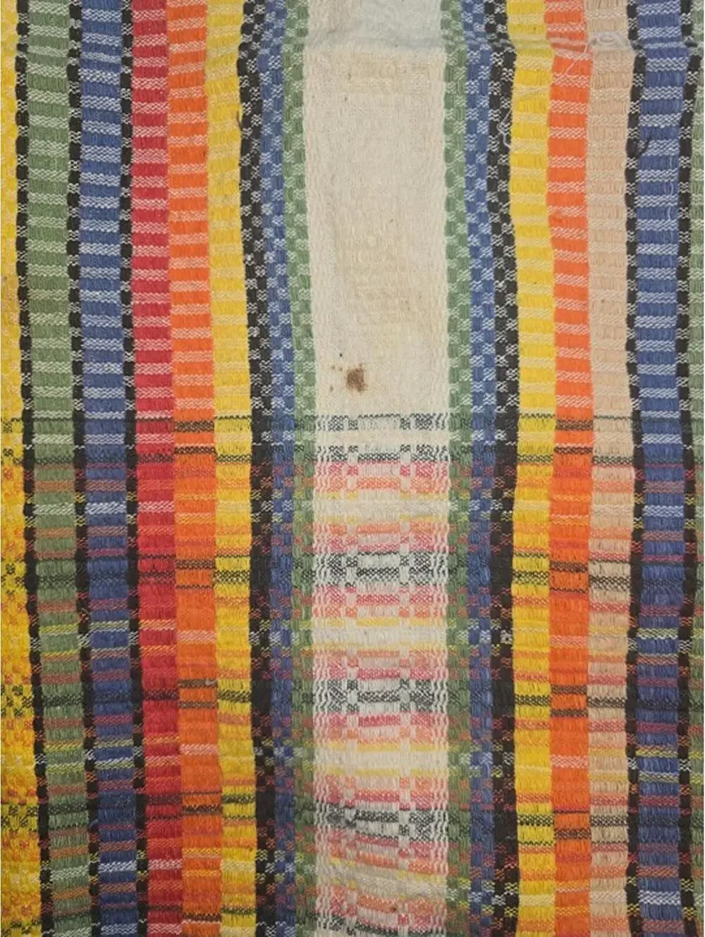 Vintage: Handmade Woven: Mexico: 4' Square: Tapestry